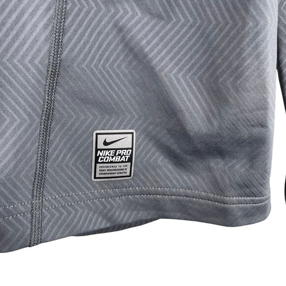 Nike Pro Combat 1/4 Zip Pullover Mens Large Dri Fit Hyperwarm Base Layer Stretch - Picture 4 of 9